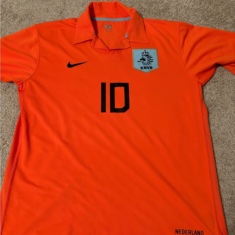 Nike Men’s Orange KNVB #10 Soccer Jersey